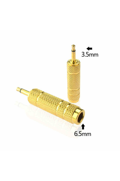 Choice 1PC Mono 3.5 to 6.5 6.35mm to 3.5mm Mono Jack Plug for Microphone Earp...