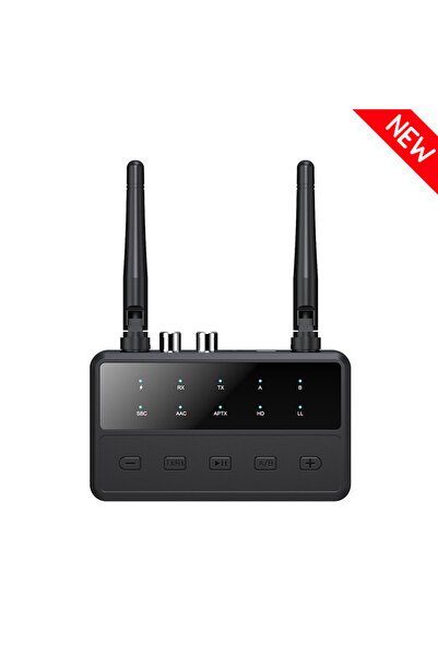 Choice جهاز إرسال واستقبال صوتي بلوتوث 2 في 1، أسود اللون، يدعم aptX-Adaptive...