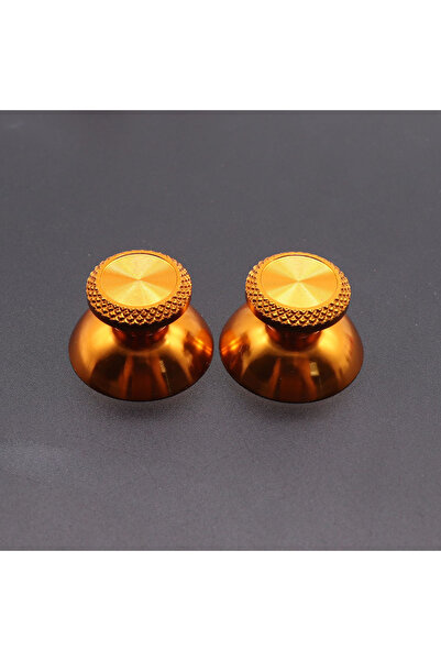 Choice4 Gold 1pair Aluminum Metal Analog Joystick thumb Stick Grip Cap For PS...