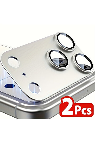 choice2 واقي عدسة كاميرا لهاتف آيفون 17 برو فضي من NNBILI، قطعتان، خالٍ من ال...