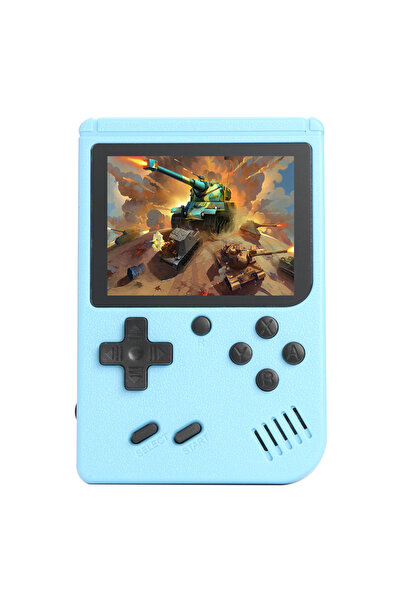 Choice لعبة فيديو صغيرة محمولة بتصميم كلاسيكي أزرق، شاشة ملونة LCD مقاس 3 بوص...