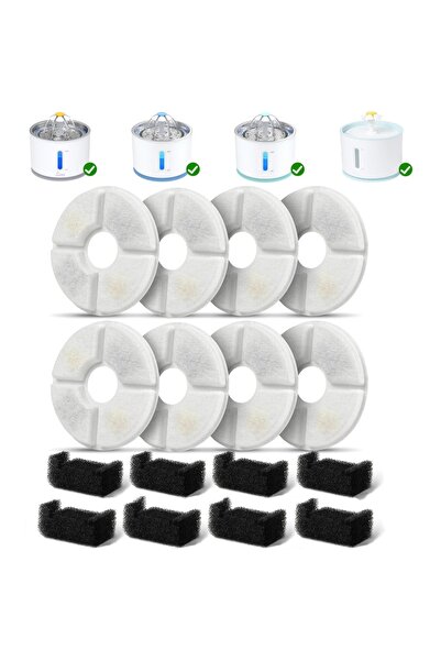 Choice1 فلتر بديل لنافورة مياه القطط بقطر 12.7 سم - 8 فلاتر إسفنجية، 4/8/12 ق...