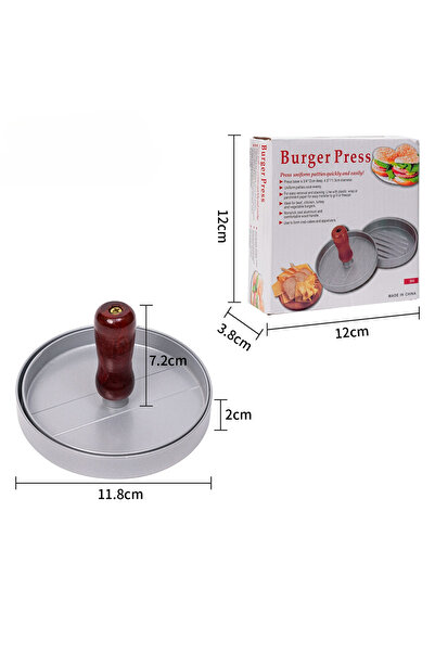 Choice 1 pc Burger Press Non-Stick Hamburger Patty Maker with Wax Paper Alumi...