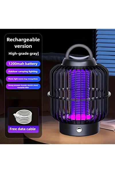 Choice مصباح جديد أسود اللون لقتل البعوض يعمل بالطاقة الشمسية، طارد للبعوض لل...