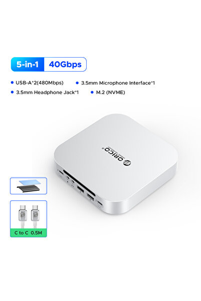 Choice موزع USB صغير من أوريكو بسعة 40 جيجابايت بدون قرص SSD، محطة Dking لأجه...