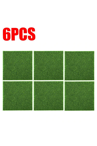 choice2 ٦ قطع من العشب الأخضر الصناعي، من ١ إلى ٦ قطع، يمكنك تركيبها بنفسك، س...