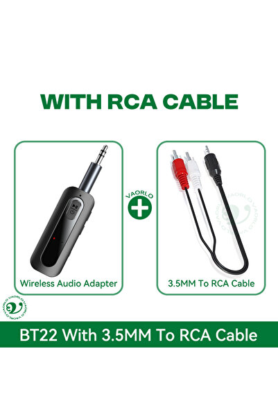 choice2 With RCA Cable VAORLO Bluetooth 5.5 Audio Receiver Transmitter Suppor...