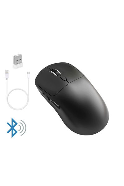 Choice1 ماوس لاسلكي أسود 2.4 جيجا هرتز M348 قابل لإعادة الشحن ببطارية 500 ملل...