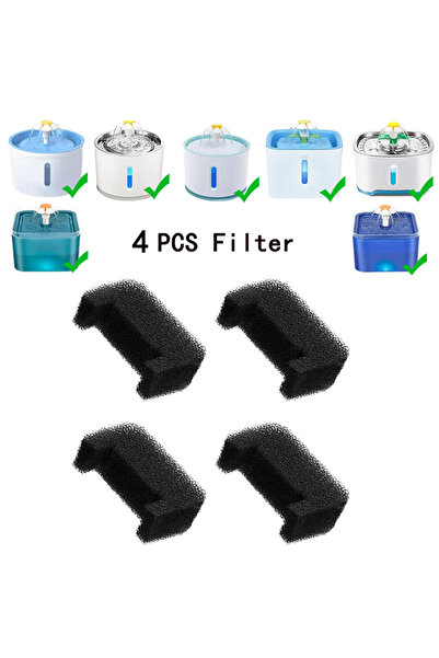 Choice 4 فلاتر بديلة لنافورة مياه القطط، فلاتر بديلة من الكربون النشط للقطط ا...