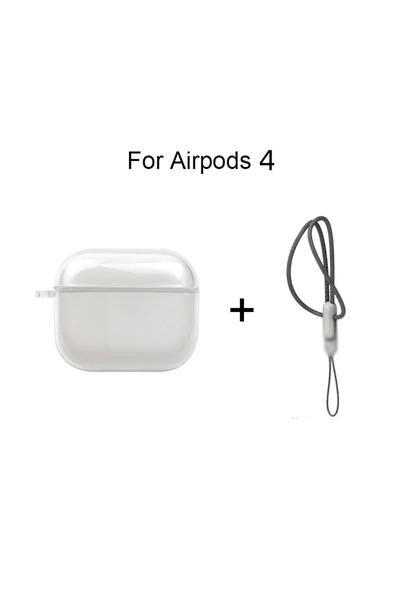 Choice for AirPods 4 Clear Soft TPU Earphone Case for Airpods 4 3 2 1 Pro Pro...