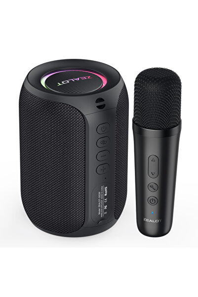 Choice 1 microphone ZEALOT-S62M Karaoke Machine Portable Bluetooth 5.3 Speake...