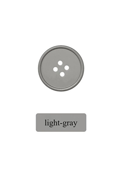 Choice6 25mm light-gray-10pcs 10PCS 15mm 25mm Colorful Resin 4-Holes Button R...