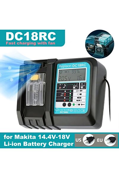 Choice1 شاحن سريع الشحن مزود بمروحة لبطاريات الليثيوم أيون من ماكيتا 14.4 فول...