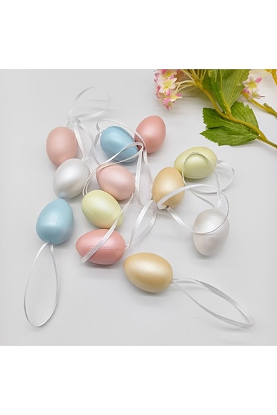 Choice 8pcs 8 plastic eggs hanging decoration, Easter decorative pearl eggs 6...