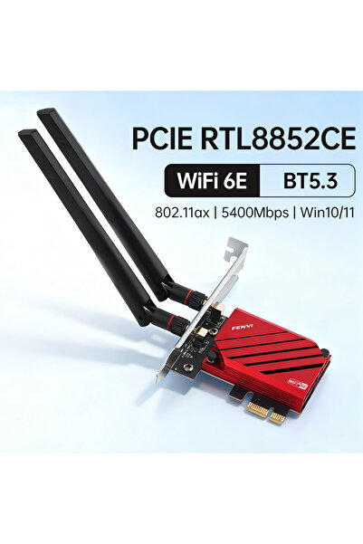 Choice محول واي فاي FV-AXE5400R بتقنية واي فاي 6E وبلوتوث 5.3 بسرعة 5400 ميجا...