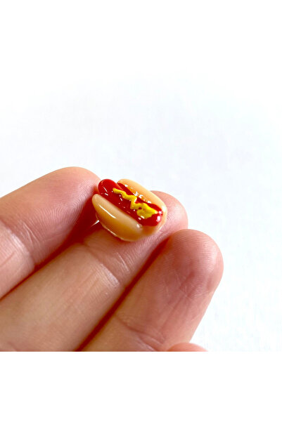 Choice 10PC 10pcs Mini Resin Hot Dogs Miniatures, Faux Food Cabochon for Fair...