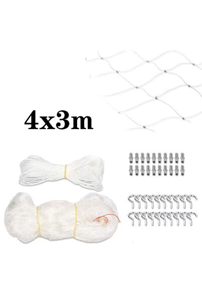 Choice1 4x3m Cat Anti Fall Netting Protective Fencing Mesh Garden Net Anti Bi...