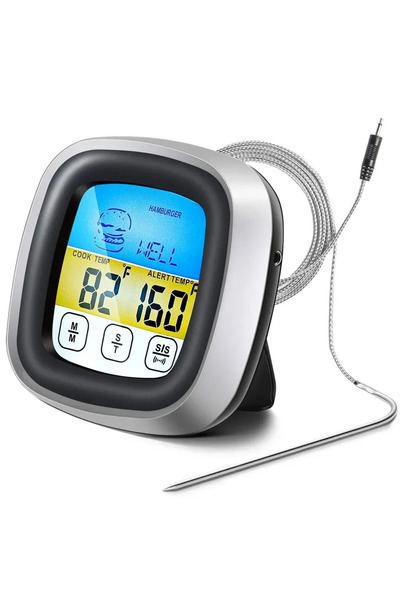 Choice3 مقياس حرارة رقمي للحوم، مصنوع من الفولاذ المقاوم للصدأ، مناسب للطهي ف...