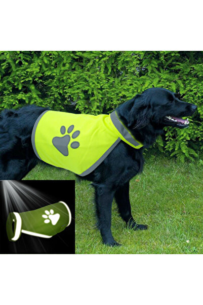 Choice1 سترة أمان عاكسة للكلاب، ملابس كلاب صفراء فلورية عالية الوضوح، سترة وم...