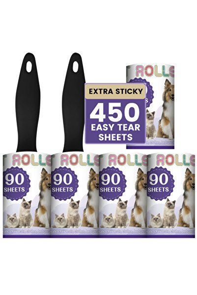 choice2 black Lint Roller for Pet Hair Extra Sticky, Pet Hair Remover for Cou...