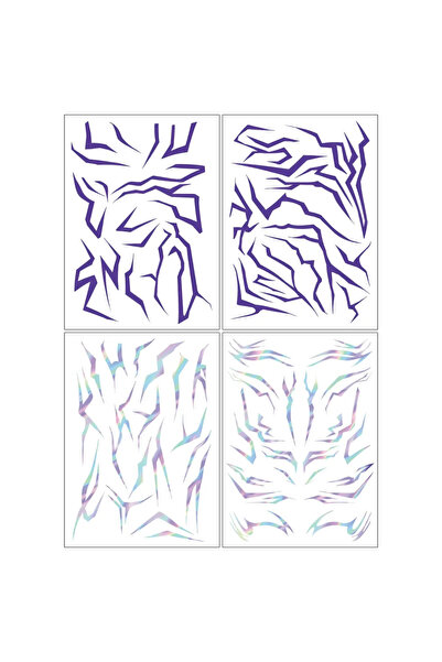 Choice 4 قطع، مقاس 15 × 21 سم تقريبًا، 2025 سم، مجموعة وشم مؤقتة من شخصيات صا...