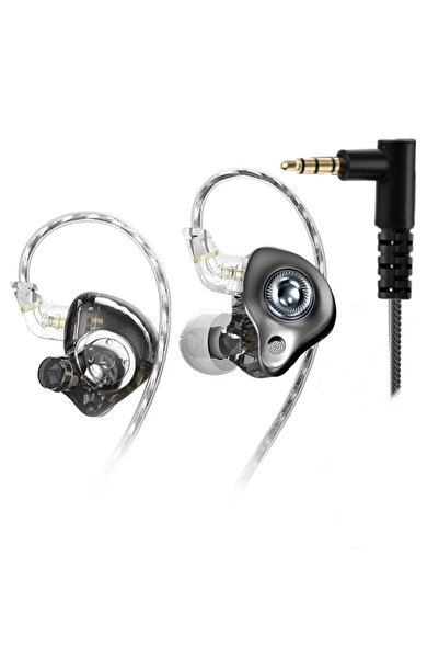 Choice3 سماعات أذن جديدة ديناميكية 15D سوداء اللون، مقاس 3.5 ملم، بدون ميكروف...