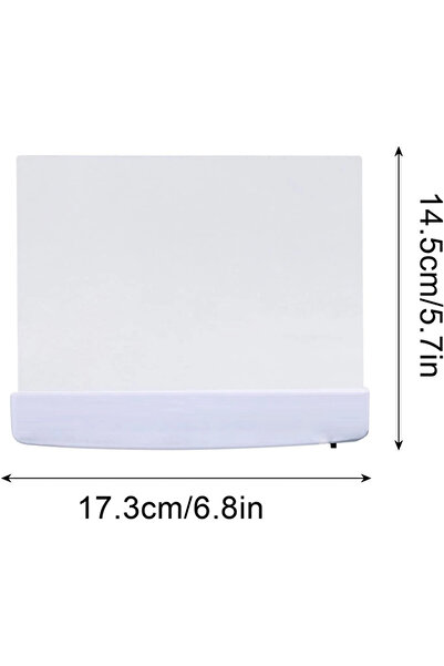 Choice1 White LED Book Light Eye Caring Flat Plate Panel Bookmark Light Porta...