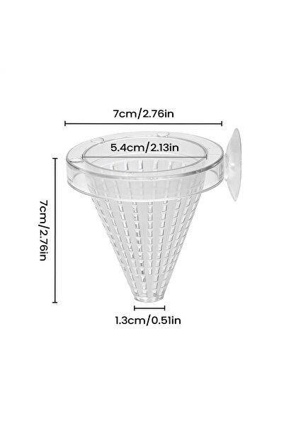 Choice1 مغذي أوتوماتيكي أبيض اللون، قطعة واحدة، مزود بكوب شفط، لتغذية الأسماك...