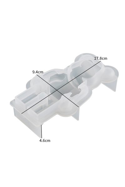 Choice قالب سيليكون على شكل دب عنيف كبير، قالب دب تيدي، قالب جل كريستال دروب،...