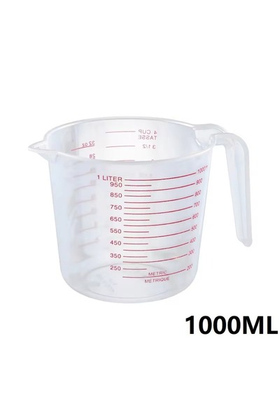 Choice1 أكواب قياس سعة 1000 مل، 250/500/1000 مل، أكواب قياس وملعقة، إبريق بلا...