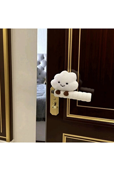 Choice3 قفازات بيضاء مضادة للصدمات لمقابض الأبواب، بتصميم سحابة كرتونية مضادة...