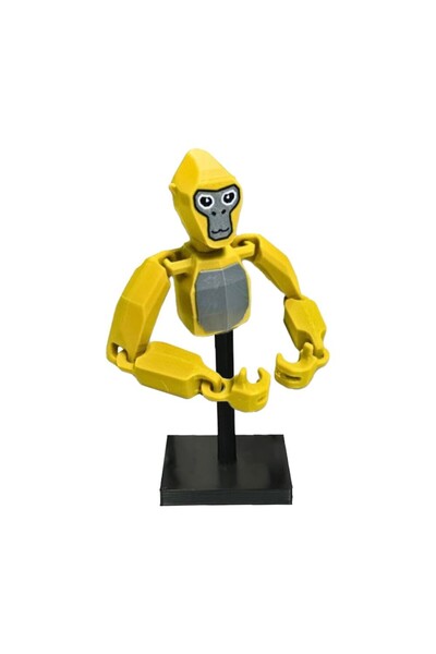 Choice1 ملصقات غوريلا صفراء، دمى قرد مطبوع ثلاثية الأبعاد، مجموعة ألعاب حيوان...