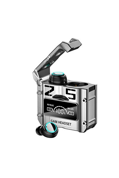 Choice1 سماعات رأس لاسلكية فضية M25 TWS، بتقنية بلوتوث 5.3، سماعات رياضية، شا...