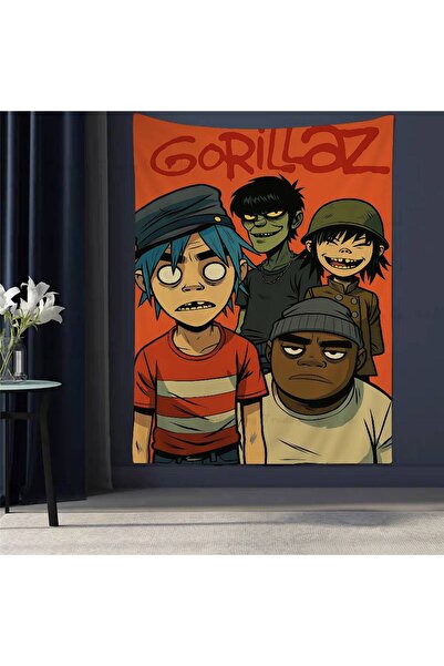 Choice10 50x70 cm z4 Virtual Anime Rk Band Gorillaz Anime Tapestry Indian Bud...