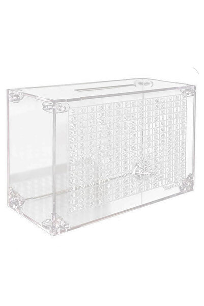 Choice 10000 5000 Money Saving Challenge Clear Acrylic Money Box Piggy Bank C...