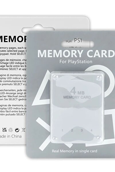 Choice بطاقة ذاكرة 4 ميجابايت لألعاب بلاي ستيشن 1، سريعة القراءة والكتابة، مص...