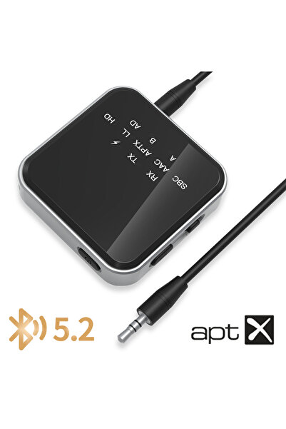 Choice LE507 aptX-Adaptive/LL/HD Bluetooth 5.2 Audio Transmitter Receiver 3.5...