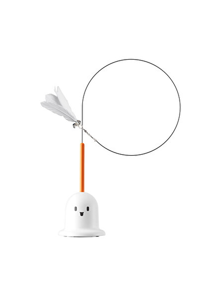 Choice لعبة قطط تفاعلية بيضاء، عصا تنس الريشة، مقاومة للعض، عصا قابلة للفصل م...