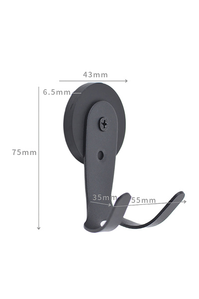 Choice1 Black Coffee Bottomless Handle Storage Hanger with Magnetic Hook Horn...