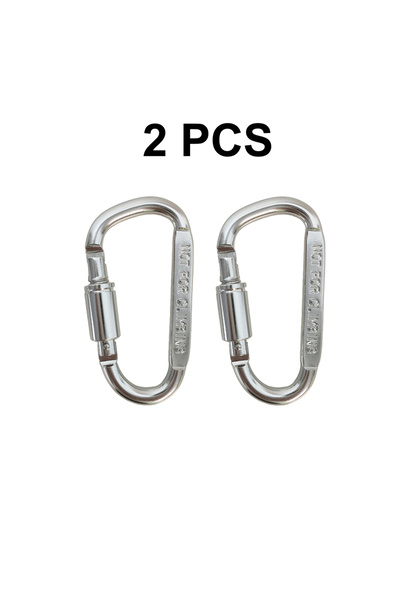 Choice7 Other SL 2 PCS D-Rings Locking Carabiner Keychain Clip with Key Rings...
