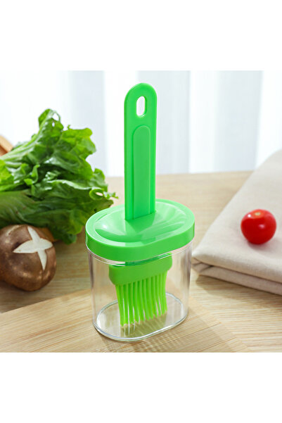 Choice3 green 1pc Multipurpose Silicone Oil Brush with Bottle Portable Barbec...