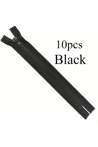 Choice25 5# أسود 30 سم 10 قطع 5# سحاب ذيل مغلق من الراتنج، سحاب قصير للأمتعة،...