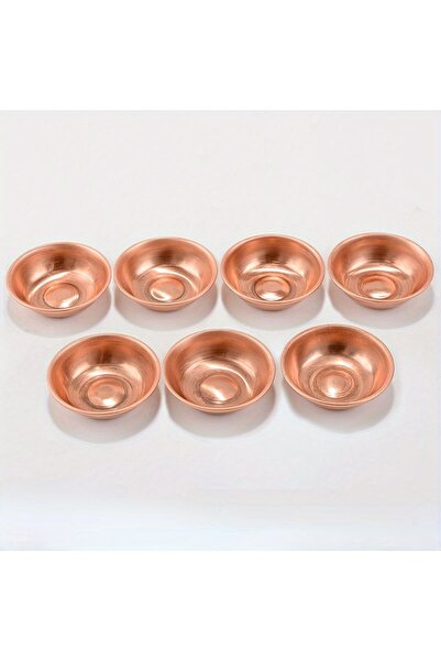 Choice1 redcopper 7pcs Pure per Small Water Supply Bowl Handmade Holy Water B...