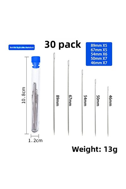 Choice3 30PCS Premium Hand Stitching Needles Set with Wide Eye and Convenient...