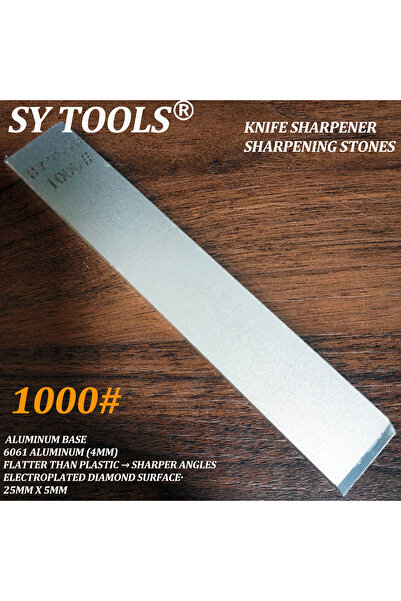 Choice7 158X25MM 1pc 1000 Grit Diamond Sharpening Stone with 6061 Aluminum Ba...