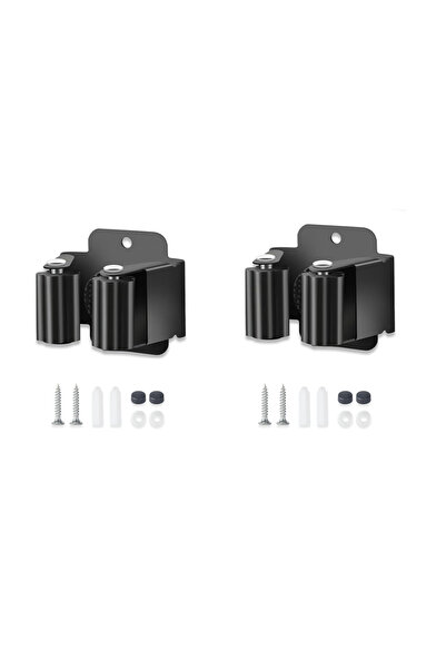 Choice حاملان للمكنسة، يُثبتان على الحائط، حاملان للممسحة، علاقة مكنسة من الف...