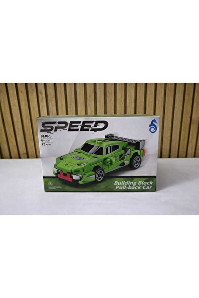 Generic Speed Building Block Pull-Back Araba – Çek Bırak Yarış Arabası Blok H...