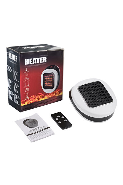 Choice مدفأة كهربائية محمولة من نوع US WHITE، مزودة بتقنية PTC، تعمل بمقبس حا...