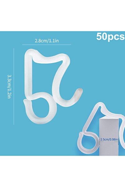 Choice 50pcs 50pcs Gutter Hooks for Christmas Lights, Outdoor Rope Light Clip...