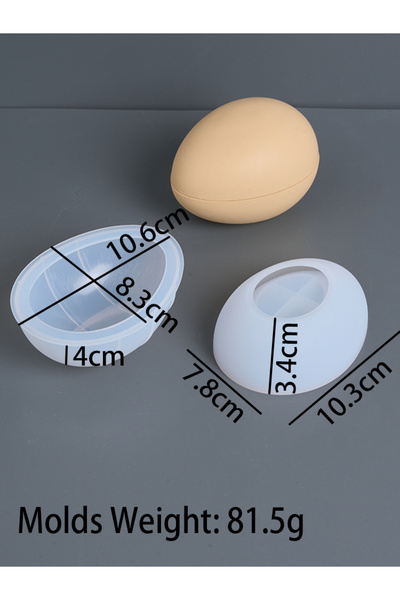 Choice egg Egg-Shaped Candle Cup Set Silicone Mold Eggshell Scented Candle Ja...